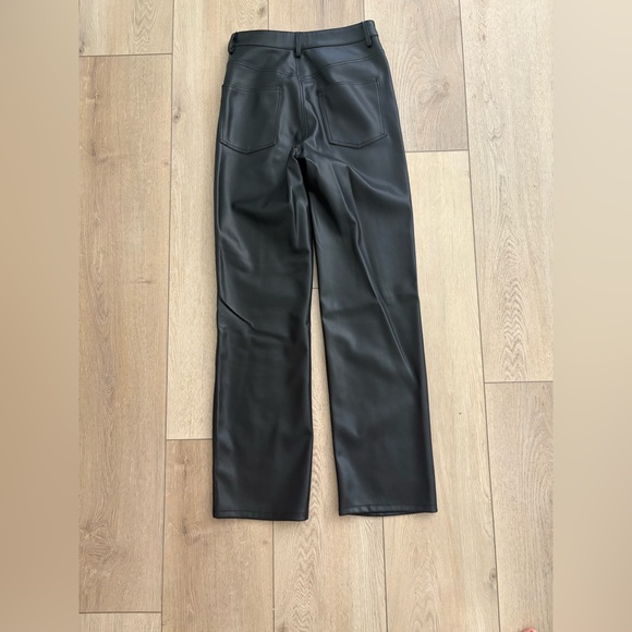 Zara Faux Leather pant black size 4 - Picture 4 of 7